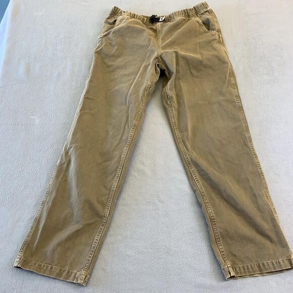 Gramicci Other - Gramicci Pants Mens Medium Olive Cotton Twill Elastic Waist Climbing Hiking